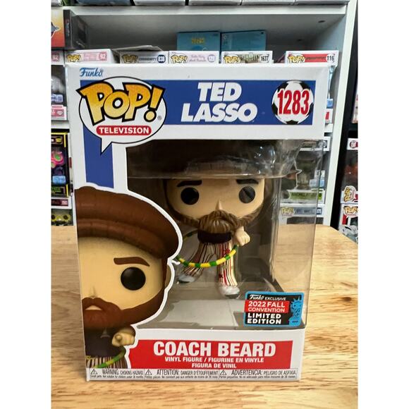 VAULTED LE EXC Coach Beard Ted Lasso Funko Pop #1283 Television Hula Hoop TV - Picture 1 of 6